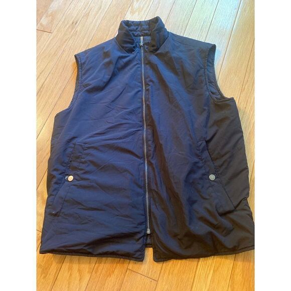 Murano Men's reversible casual fall zip up navy blue/grey vest size medium - Picture 1 of 6